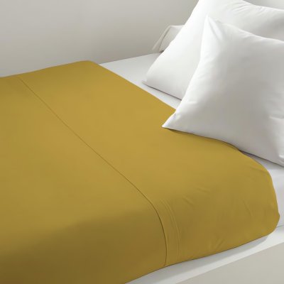 ZZZ  - Drap plat uni 240x290 cm jaune - Jaune